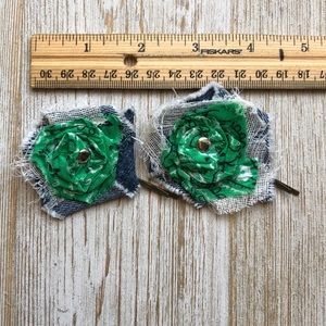 Hair accessory. Flower hair pin handmade